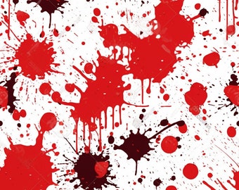 Horror-Themed Blood Splatter Digital Tile Pack – Seamless Patterns for Spooky Crafts