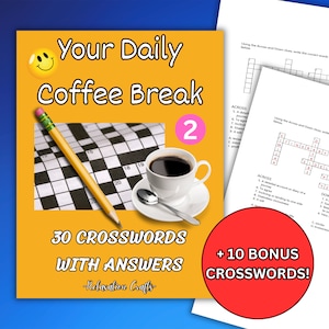 40 Engaging Digital Crossword Puzzles for Puzzle Enthusiasts, Monthly Brain Challenge Bundle for Daily Mental Exercise and Relaxation Fun