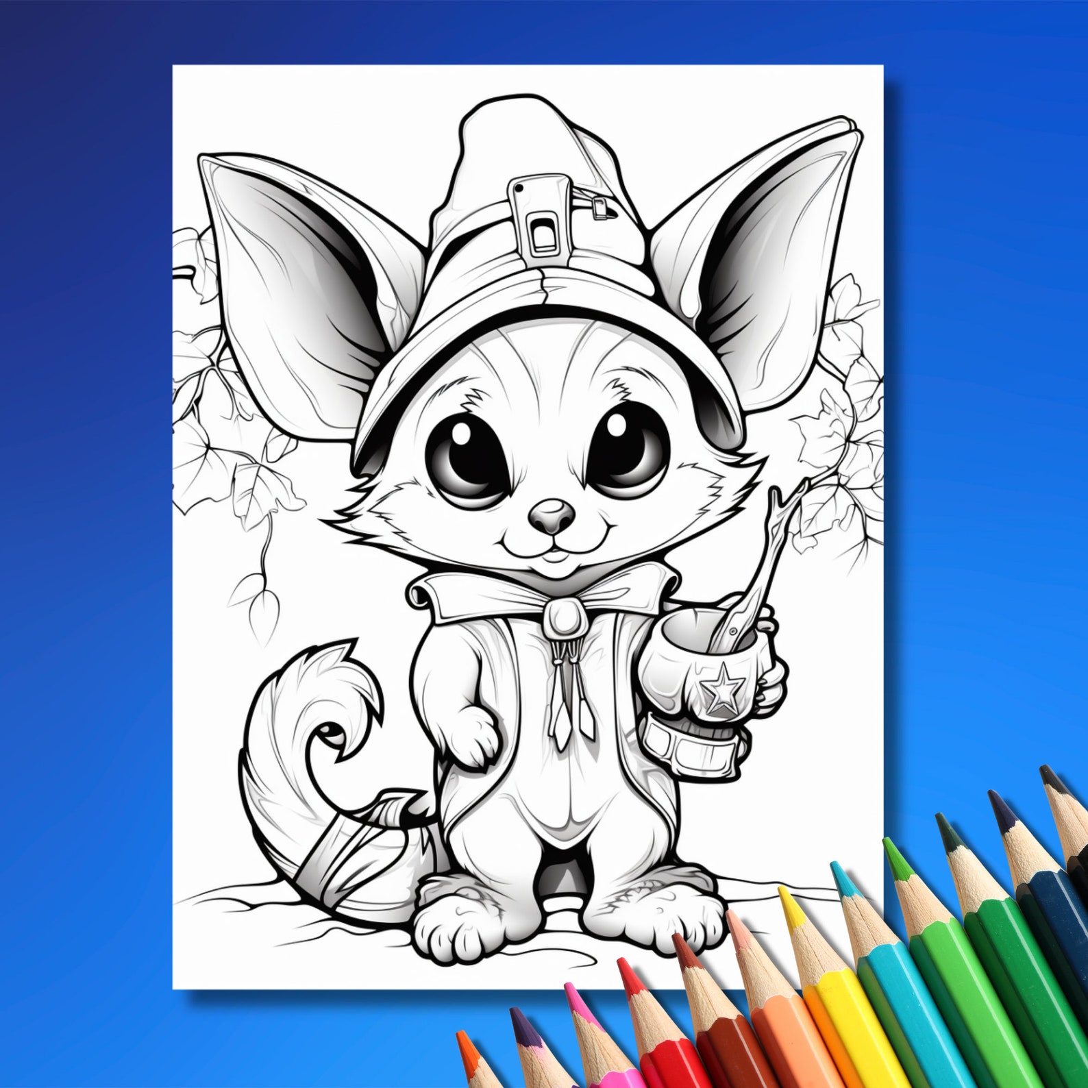Halloween Animals Coloring Book 50 High-quality Digital - Etsy