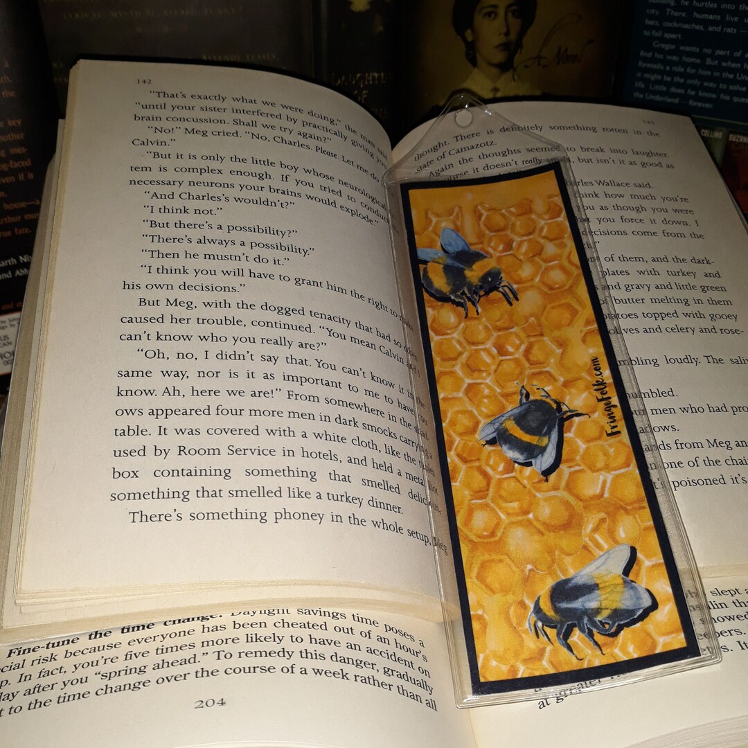 Honey Bumble Bees Bookmark - Etsy