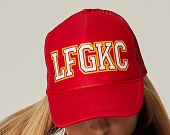 LFGKC Kansas City Trucker Hat, Chiefs Superbowl Snapback