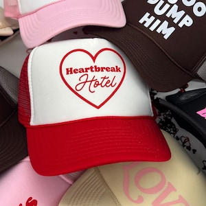 Gorra de camionero de Heartbreak Hotel, Día de San Valentín, Diseño personalizado