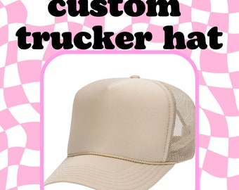 Custom Trucker Hat, Custom Hat, Personalized Hat, Personalized Trucker hat, Bachelorette Party, Bachelor Party Favor, Sorority Hat