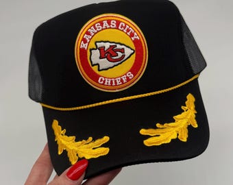 Vintage Kansas City Chiefs Patch Trucker Hat, Super Bowl