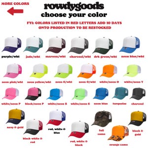 Cappello da camionista ricamato Kansas City, stile classico immagine 9
