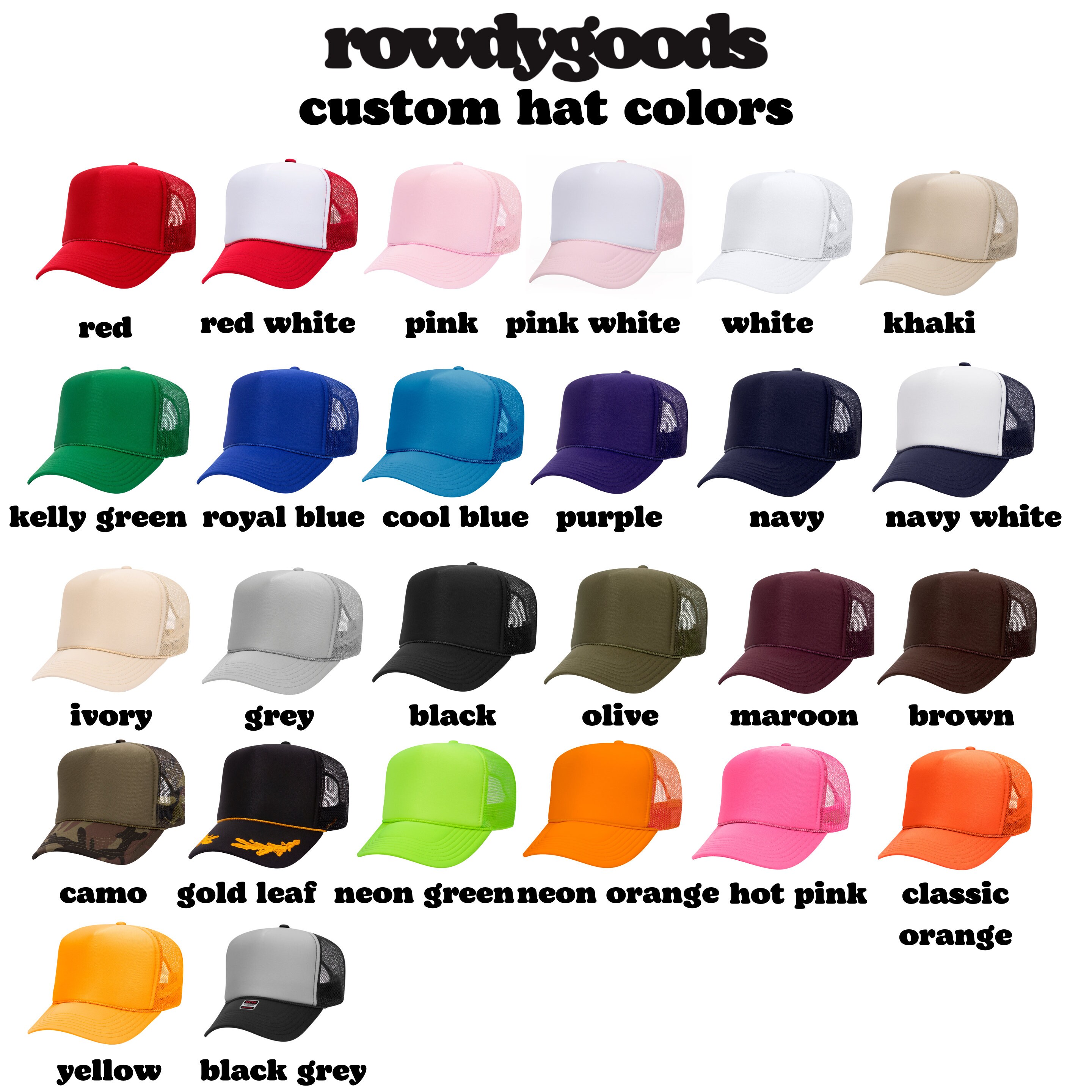 Custom Trucker Hat Custom Hat Personalized Hat Personalized Etsy