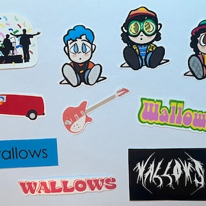 Fan made wallows band stickers