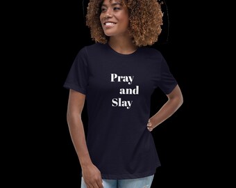 Pray and Slay Shirt, Faith Shirt, Faith Tees, Wake Pray Slay, Gift for Her, Faith T-Shirt, Christian Shirt, Religious shirt, Christian Gifts