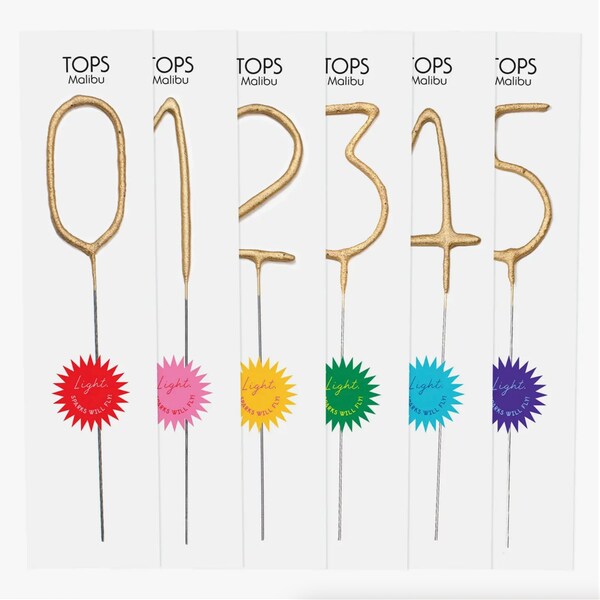 Jumbo Sparkler Number Candles