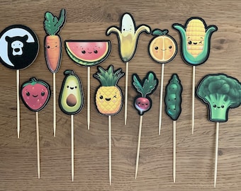Hey Bear Cupcake Toppers - Hey Bear zintuiglijke verjaardagsversieringen - Hey Bear eerste verjaardag - Hey Bear verjaardag