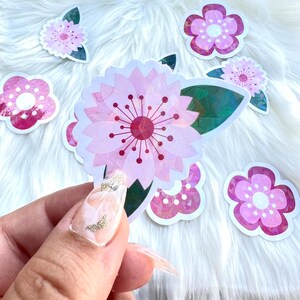 Sakura Aufkleber, Kirschblüten Aufkleber, Aufkleber, Laptop Aufkleber, Planner Aufkleber, Becher Aufkleber, japanische Blume