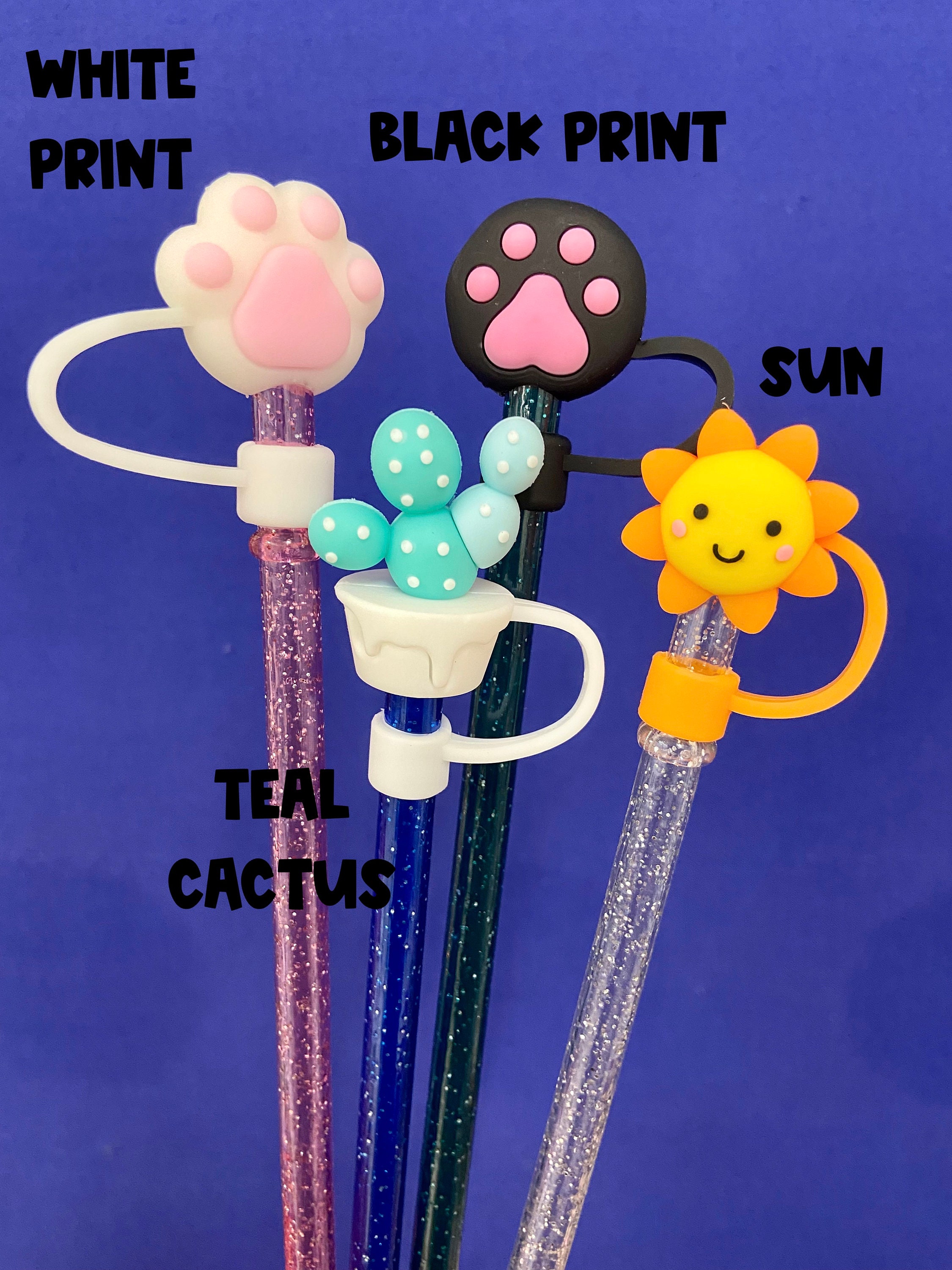 Straw Toppers / Straw Charms / Straw Covers Etsy Canada