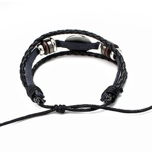 Baron Samedi bracelet handmade LOA VeVe Spiritual crossroads jewelry pendant charm gifts image 2