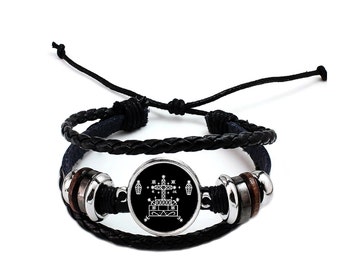 Baron Samedi bracelet handmade LOA VeVe Spiritual crossroads jewelry pendant charm gifts
