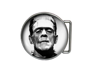 Frankenstein Belt Buckle Boris Karloff Handmade Jewelry Gift