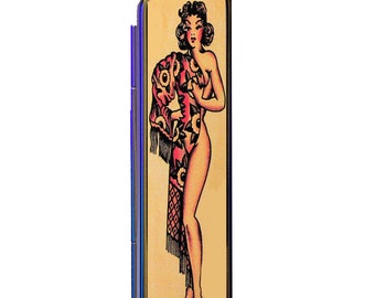 Pin-Up Lipstick CASE Make-up Box Jewelry Gifts stash Box #1