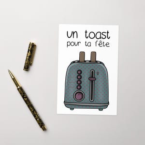 Carte de souhaits - Un toast pour ta fête