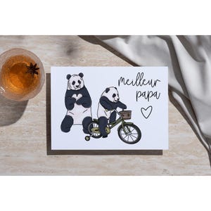 Carte de souhaits – « Meilleur Papa » (Version française)