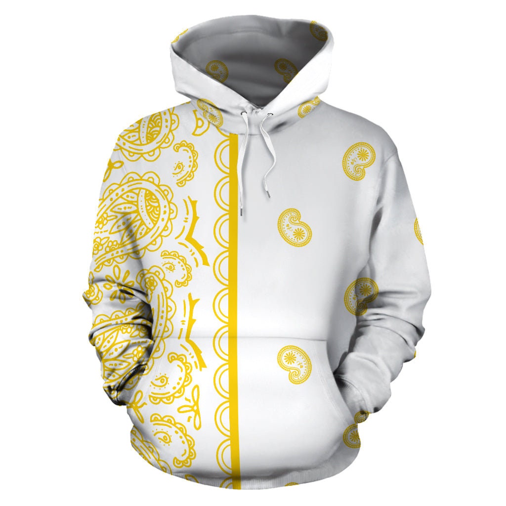 White and Gold Bandana Pullover Hoodie Trendy Sweatshirt Aesthetic Hoodie Aesthetic Clothes Trendy Hoodies Etsy