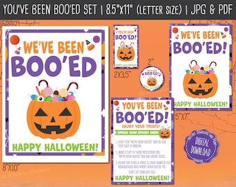 You've Been Booed & We've Been Booed Printable Set, Youve Been Booed, Weve Been Booed, Youve Been Booed Printable, Weve Been Booed Printable