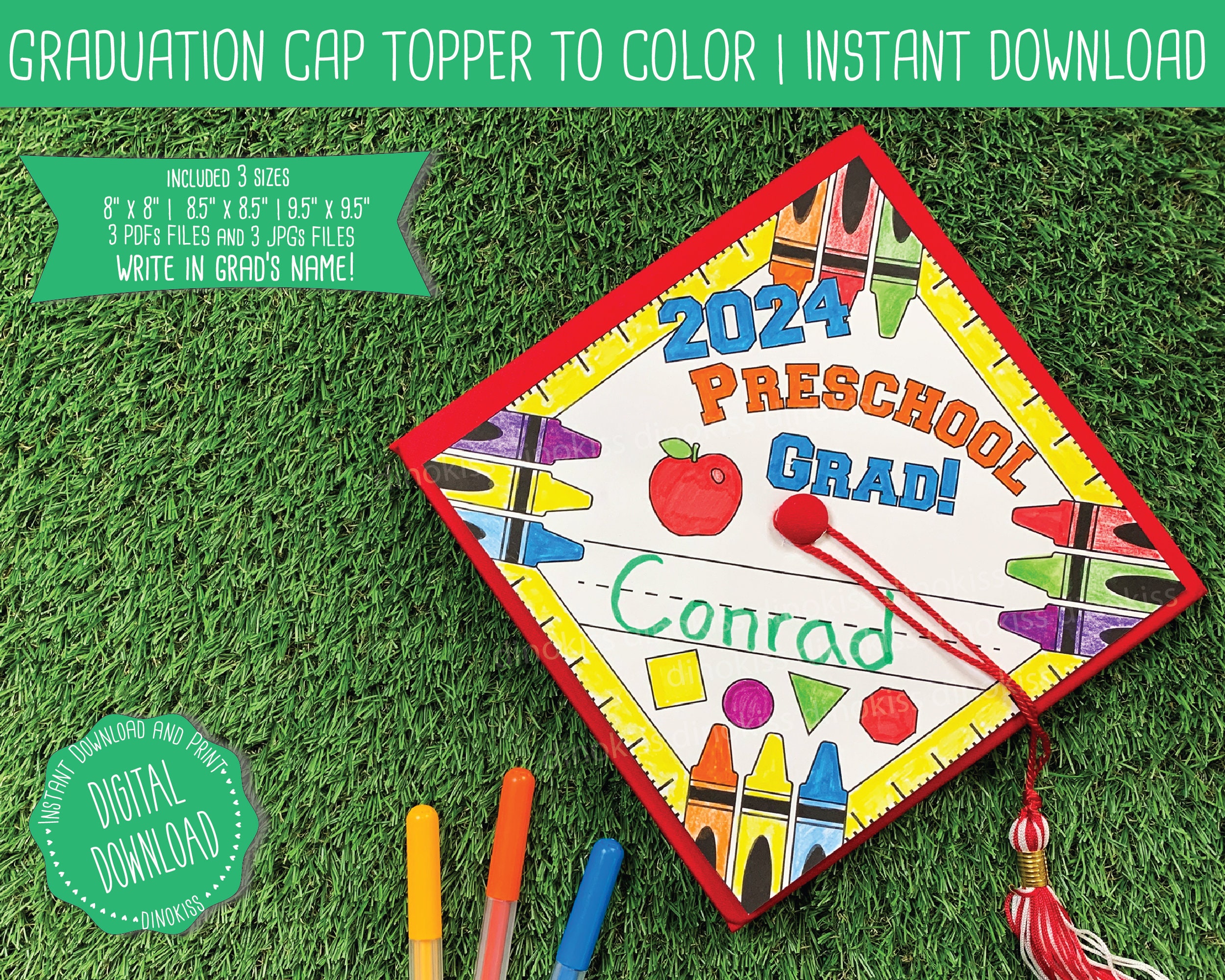 Preschool graduation cap decoration sale
