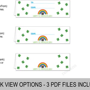 St Patricks Day Bag Toppers Printable, St Patricks Bag Toppers, St ...