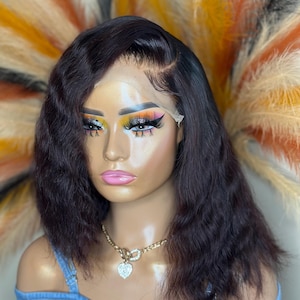 5x5 lace Closure Human Hair Wig