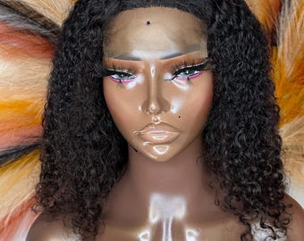 Ready to wear Curly Human Hair Wig Curls