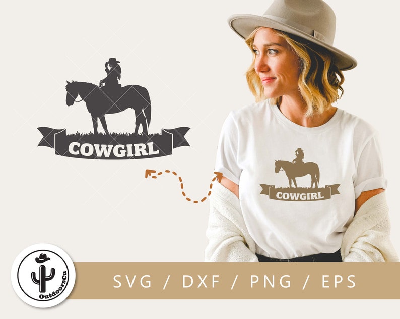 Cowgirl Riding a Horse Svg Cut File Western Horse Svg - Etsy