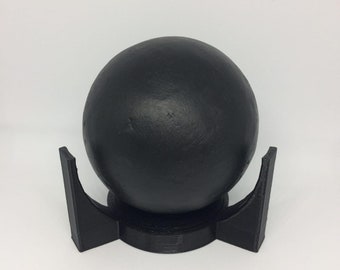 Dorodango, Sphere, Japanese Tradition, Gift for Office, Japanese Home Decor, Handmade Sphere, Gift For Him, Gift For Her, Real Black