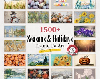 1500+ Seasonal & Holiday Frame TV Art, Bundle for Frame TVs | Christmas, Halloween, Spring, Summer, Fall, Winter | for all Frame TV Brands