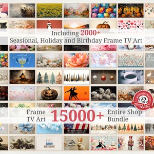 World's Largest Frame TV Art Bundle 15000 Artworks Weekly Collection Update One-Time-Pay Instant Download for Samsung TV image 5