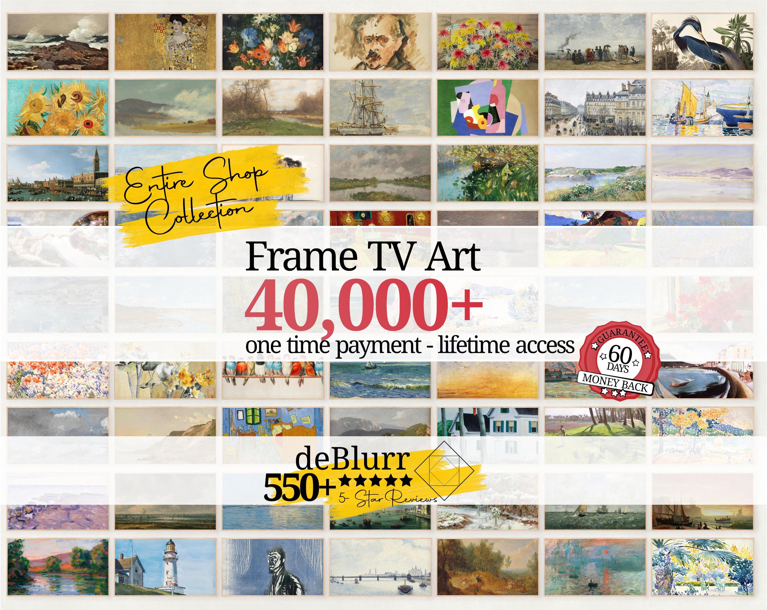 40,000+ Frame TV Artwork • Complete Collection • Lifetime Access • Weekly Update • Digital Download • Samsung Compatible