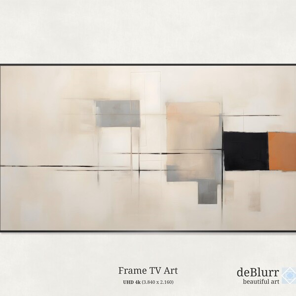 Frame TV Art Abstract Beige Artwork • Modern Aesthetic • Minimalist Design • Soft Tones • Instant Download • Digital Art • For Samsung TV