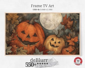 Frame TV Art Cute Halloween Pumpkins • Happy Halloween • Cosy Fall Decor • Instant Download • Suitable for all Frame TV Brand