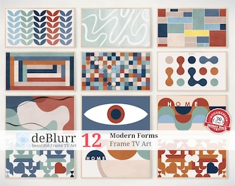 Frame TV Art: Modern Abstract Bauhaus Set (Digital Download)