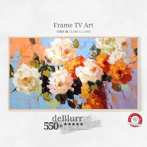 Frame TV Art Summer Flowers • Impressionist Floral Design • Vibrant Home Decor • Colorful Living Room Wall Art • Instant Download • Suitable