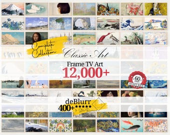 Frame TV Art Classic Art Bundle • 12000+ berühmte Gemälde • Komplette Sammlung • Kunstgalerie