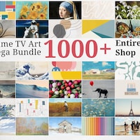 Frame TV Art Bundle 1000+ ציורים ותמונות • אוסף אמנות מסגרות • אוסף מגה • חנות שלמה • הורדה מיידית • לטלוויזיה של סמסונג