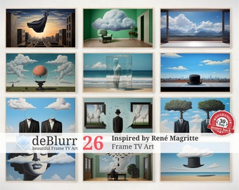 Frame TV Art • Inspired by René Magritte • Set of 26 • Frame TV Art Bundle • Instant Download • for Samsung TV