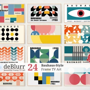 Bauhaus Style Frame TV Art: Geometric Designs (Digital Download)