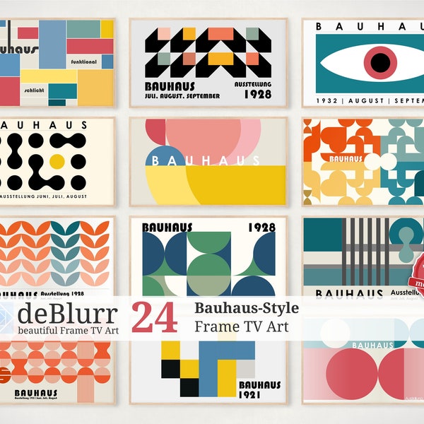 Frame TV Art • Inspired by Bauhaus • Set of 24 •  Frame Art Bauhaus • Instant Download • Instant Download • for Samsung Frame