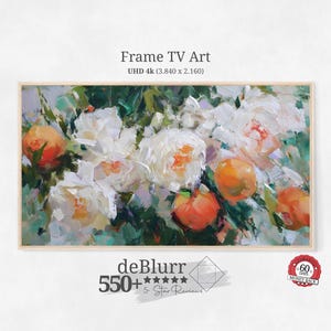 Frame TV Art Summer Flowers • Impressionist Floral Design • Vibrant Home Decor • Colorful Living Room Wall Art • Instant Download • Suitable