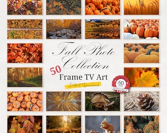 Frame TV Art • Fall Photo Collection • 50 beautiful warm fall photos • Instant Download