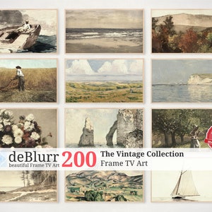 Frame TV Art • The Vintage Collection • 200 Paintings and Pictures of Famous Artists in a vintage style • Collection