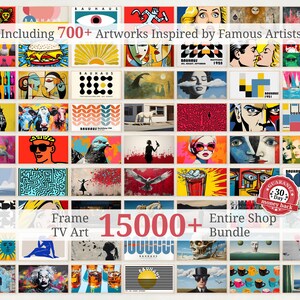 World's Largest Frame TV Art Bundle 15000 Artworks Weekly Collection Update One-Time-Pay Instant Download for Samsung TV image 8