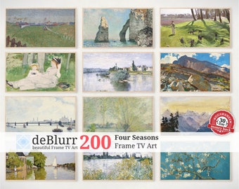 Frame TV Art • Four Season Classic Art Bundle • 200 Gemälde und Bilder berühmter Künstler • Sammlung • Kunstgalerie • für Samsung TV