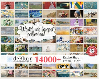 Frame TV Art Gesamter Shop Bundle von 14000+ Kunstwerken • Wöchentliches Kollektions-Update • Mega Kollektion • Sofortiger Download • für Samsung TV