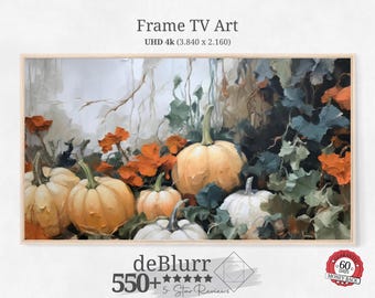 Fall Frame TV Art Thick Impasto Pumpkin Oil Painting • Autumn Harvest Decor • Textured Fall Art • Instant Download • for all Frame TV Brand