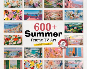 Frame TV Art: 600+ Summer Collection, Tropical Sunset Ocean Views (Digital Download 4K JPGs)